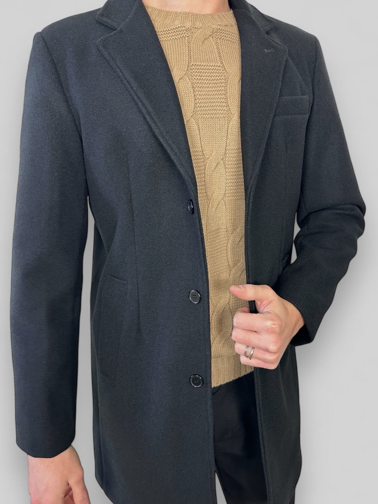 Cappotto classico nero