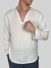 Camicia scollo V