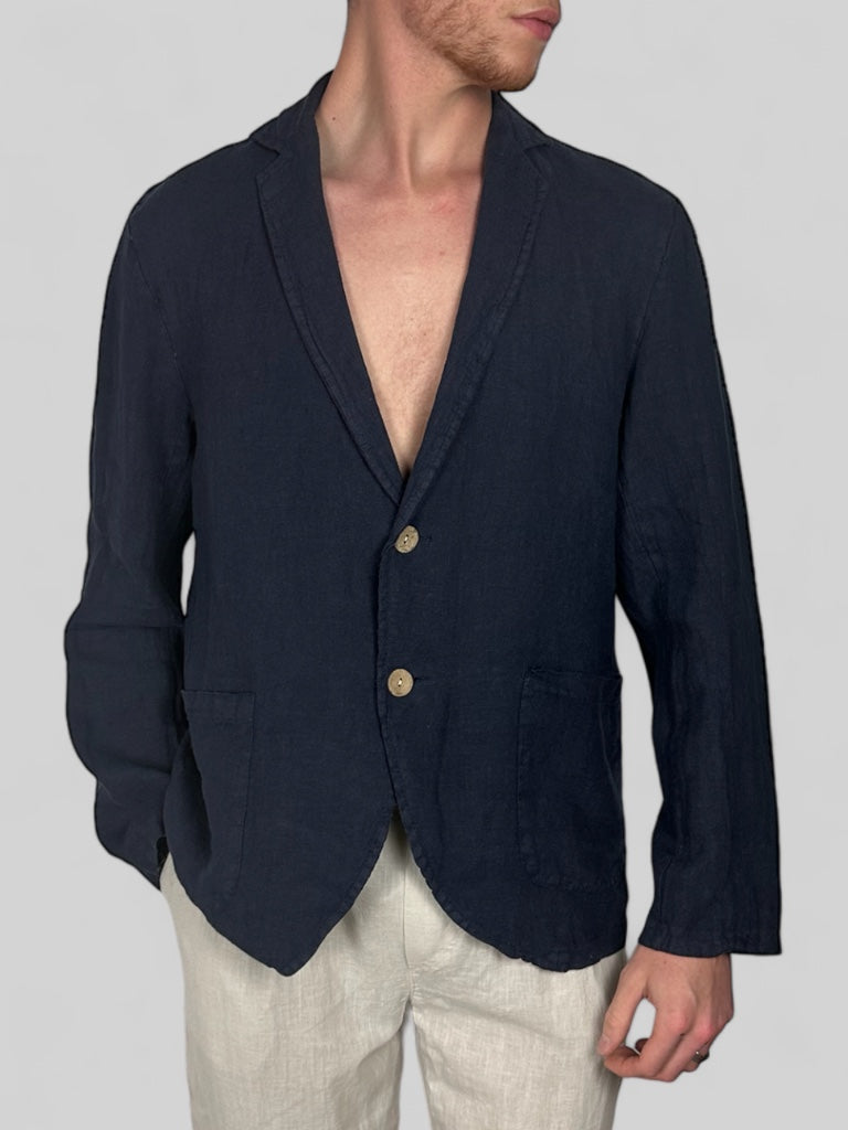 Blazer monopetto lino