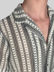 Camicia traforata manica corta